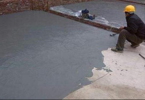 JS防水涂料施工现场